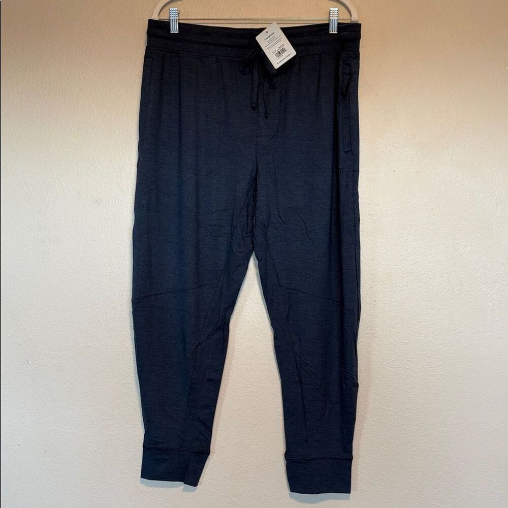 NEW NWT Tommy John Downtime Jogger Dress Blues Heather Lounge Pant Large - Picture 7 of 9